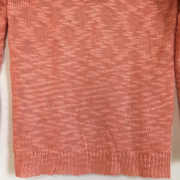 Pink Republic big girls light orange fringe trim pull over sweater - Picture 4 of 15
